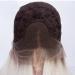 SHIYID Platinum Lace Front Wig - Blonde & Brown Roots | Long Silky Straight Synthetic Wig for Women - Heat Resistant - Buy Online on GoSupps.com
