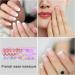 White French Tip Press on Nails - Stick On Fashion Faux Nails with Full | Makeup Supplies for Gathering Wedding Dating Home Traveling 02 - Buy Online on GoSupps.com