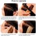 180 Pieces Hair Extension Tape Tabs Pre-cut Double Sided Adhesive Tapes Hair Extensions Beauty Tool for Human Hair Weft Replacement Comes with Comb and Clip - Buy Online on GoSupps.com