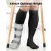Walking Boot Socks - 2 Pairs Orthopedic Liner Socks for Men & Women | Comfortable Medical Boot Socks for Fractures - Black - Buy Online on GoSupps.com