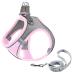 Giapinst dog harness Small dogs no pull dog harness adjustable pet safety dishes with breathable mesh and reflective stripes for medium-sized dogs (L pink and gray) l (chest: 18.9-21.2 ") pink and gray