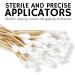 200 Sterile 6 Wooden Cotton Tipped Applicators - Medical Swabsticks for Location Application & Crafts - Buy Online on GoSupps.com