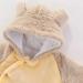 Haokaini Newborn Bear Warmer Snowsuit Hooded Romper Jumpsuit 9-12 Months Yellow - Buy Online on GoSupps.com