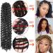 Passion Twist Hair 12 Inch Water Wave Crochet for Black Women - 8 Packs Short Butterfly Locs Bob Spring Twist Extensions - Synthetic Curly Braiding Hair 1B Natural - Buy Online on GoSupps.com