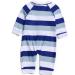 BONVERANO Baby Boys Swimsuit | UPF 50+ Sun Protection | Full-Length Zipper | 2 Years Blue White - Buy Online on GoSupps.com