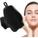 Silicone Face Scrubber Exfoliator - Silicone Face Scrubber Exfoliator with Handle Silicone Face Scrub Facial Cleansing Rubber Face Exfoliator Brush for Delicate Cleaning Black - Buy Online on GoSupps.com