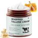 Beef Tallow for Skin 4.2oz Tallow and Honey Balm Face Moisturizer and Nourishes Body Grass Fed Whipped Beef Honey Cream Reduces Irritation Skin and Sensitivity 4.2 Fl Oz (Pack of 1)