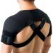 GOOWAFUR Compression Shoulder Support - Adjustable Stabilizer & Flexible Sleeve for Sports Protection - Women's Wrap Support Equipment - Buy Online on GoSupps.com