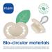 MAM Original Pacifiers Set of 2 | Size 6+ Months | SkinSoft Silicone Teat | Organic Round Design | Includes Pacifier Cover Green - Buy Online on GoSupps.com