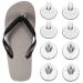 EXCEART 6 Pairs Clear Gel Shoe Gel Pads Shoe Guards Silicone Toe Protectors Sheer Thong Gel De Cejas Transparente Foot Pads for Sandals Clear Sandals Non- Cushion Split Toes Miss
