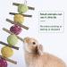 GNCLOUD Rabbit Toys: Apple Stick, Rose & Grass Ball - Hanging Boredom Breaker Treats for Hamsters, Chinchillas, Guinea Pigs, Gerbils - 1pc - Buy Online on GoSupps.com