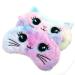 2 PCS Soft Plush Eye Mask Plush Sleeping Eye Mask Fuffy Eye Cover Comfortable Sleep Mask Blindfold Cute Animal Sleeping Mask Satin Nap Night Eyeshade Cover for Women Men