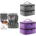 Portable Storage Bag for Polish and Lamp Sturdy Handle Double Layer Organizer Black - Buy Online on GoSupps.com