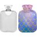 Colorful Mermaid Scales Hot Water Bottle - 2L Cover for Pain Relief & Sports Injuries - Buy Online on GoSupps.com