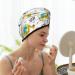 Fast-Drying Dinosaur Hair Towel Wrap | Button Towel Turban for Quick Hair Drying - Buy Online on GoSupps.com