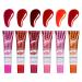 D collez l vres d collez la tache de rouge l vres - 6x Gloss l vres imperm able - Peel Reveal Lip Stain Gloss l vres imperm able l'eau Tache pelable longue tenue pour mariage rassembleme