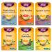 Yogi Tea - Canada Favorites Variety Pack (6 Pack) - Includes Restful Sleep Green Tea Kombucha Lemon Ginger Ginger Egyptian Licorice and Chai Rooibos Teas - 96 Tea Bags