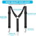 Lukovee Reflective Double Car Seatbelt for 2 Dogs | Adjustable Anti-Shock Bungee Buffer | Safety Travel Belt for Medium Dogs | Black - Buy Online on GoSupps.com