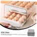 GLEAVI Egg Storage Box Plastic Drawers Beverage Organizer for Fridge Reusable Egg Tray Egg Rack Thicken Grey 21.5x22.5x14cm - Buy Online on GoSupps.com