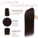 Shop 7A Remy Real Hair Clip-In Ponytail Extensions - Dark Brown 40cm Smooth Braid & Claw Clip - Buy Online on GoSupps.com