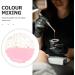 Lurrose Palette de M lange pour Vernis Ongles en R sine Rose Bord Dor Plateau Compact pour Plaques de Nail Art Gel Accessoire Professionnel pour Manucure et Cr ation Nail Art - Buy Online on GoSupps.com