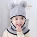 Cute Small Bear Baby Balaclava Hat with Double Pom Pom Design - Buy Online on GoSupps.com