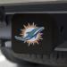 NFL Miami Dolphins Metal Hitch Cover - Black | FANMATS 22580 | 2 Square Type III Hitch Cover - Buy Online on GoSupps.com