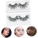 Homoyoyo 2 Pairs Fake Eyelashes Faux Lashes Strip Eyelashes Handmade False Women False Eyelash Artificial Eyelashes Dense Eyelashes Fluffy 3d Glitter Powder Chemical Fiber - Buy Online on GoSupps.com