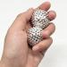 2 Magnetic Massage Hedgehog Balls & 3 Acupressure Rings - Stress Relief Yoga Balls (Silver) | International Shipping - Buy Online on GoSupps.com