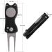 Golf Divot Repair Tool with Magnetic Ball Marker - Metal & Foldable Design in Black - Buy Online on GoSupps.com