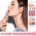 2pcs Silicone Lip Brush Set - Lipstick Gloss & Tint Applicator with Dust Cap | Pink Makeup Tool - Buy Online on GoSupps.com