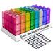 Monthly Pill Organizer 3 Times A Day 30 Day One Month Pill Organizer 31 Day Pill Organizer for Fish Oil Vitamins Supplements and Medications Multi-colored 3 Times a day