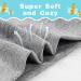 Aolso Newborn Baby Hats Mittens Set - 2pc Caps & 2 Pairs Gloves for 0-6 Months Grey - Buy Online on GoSupps.com