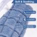 OWOZOI Long Hot Water Bottle with Soft Furry Cover - 72cm Full Body Wrap, Waist Hot Water Bottles for Pain Relief, Neck & Shoulder Thermotherapy - Blue - Buy Online on GoSupps.com