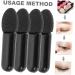 Baluue 200 Pcs Mini Eyeshadow Swab Concealer Brush Foam Eyeshadow Lip Balm Milky Cotton Black - Buy Online on GoSupps.com