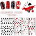 Poker Nail Art Stickers - Self-Adhesive Playing Card Decals for DIY Manicure - Geometric Numbers/Letter Style Design - 10 Sheets - Buy Online on GoSupps.com