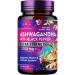 Ashwagandha Supplements 2100mg - Max Absorption with Black Pepper Extract Extra Strength Ashwagandha Capsules with 100% Plant Powder & Root Extract Non-GMO Bottled in USA - 60 Vegetarian Capsules 60 Count (Pack of 1)