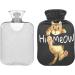 Funny Cat Hot Water Bottle with Cover - Pain Relief for Kids & Adults | 1L Optimal Comfort - Buy Online on GoSupps.com