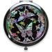 Mother of Pearl Compact Mirror with Magnification | Dual-Sided Travel Makeup Mirror with Floral Design | Traditional Korean Painting | Portable Handheld Mirror - Buy Online on GoSupps.com
