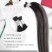 Moresoo I Tip Hair Extensions 55 cm - Balayage Black to Silver Ombre 50 Strands 40g Seidig Smooth for Thin Hair - Color #1b to #silber - Buy Online on GoSupps.com