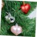 Cabilock 2 Boxes Xmas Hanging Rose Gold Christmas Tree Ornaments Mini Gadgets Heart-Shaped Hanging Ball Red Red 4.5X4.5cm - Buy Online on GoSupps.com