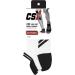 CSX Ankle Socks with Arch Support Compression for Men & Women - Low Cut Fit Black on White Small Size - Buy Online on GoSupps.com