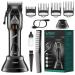 VGR 653 Professional Hair Clippers for Men 9000RPM Barber Clippers & Trimmers for Hair Cutting Cordless Mens Hair Cutting Kit with USB Rechargeable Black