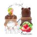 BABYLEDO Baby Fruit Pacifier with Teething Ring | 6+ Months | Safe for Fruits & Vegetables | Cute Bear Design - Duet Brown  - Buy Online on GoSupps.com
