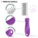 Detangling Pet Comb with Stainless Steel Teeth for Safe & Gentle DIY Grooming - Dog & Cat Detangler Tool for Removing Matted Fur, Knots & Tangles - Buy Online on GoSupps.com