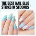 TOMICCA Quick Dry Nail Glue 7ml Extra Strong Brush On Nail Glue for Nail Repair Super Strong False Nail Glue For Nail Tips Long Lasting Nail Adhesive Glue- Professional Salon & Home Use Brush On Nail Glue-7ml - Buy Online on GoSupps.com