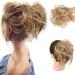 Bun Hair Piece Tousled Updo Messy Bun Hair Piece Straight Curly Mix Ponytail Extensions Fake Synthetic Elastic Band Scrunchies Hairpiece for Women Girls Hair Pieces for Women (Color : Q17 28T613) - Buy Online on GoSupps.com