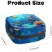 MUOOUM Tropical Leaves Menstrual Pad Bag - Stylish Zippered Storage for Tampons & Feminine Products | Perfect for Women & Girls - 4.7x6.6x6.6 in - Buy Online on GoSupps.com