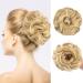 Dark Golden Yellow Messy Bun Hair Piece | Curly Wavy Extensions for Women - Buy Online on GoSupps.com