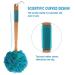 AmazerBath Long Handle Shower Sponge Loofah Back Scrubber with Waterproof Shower Cap for Women - Buy Online on GoSupps.com